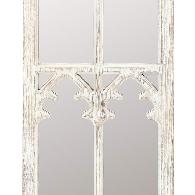 Wood Cathedral Framed Wall Mirror