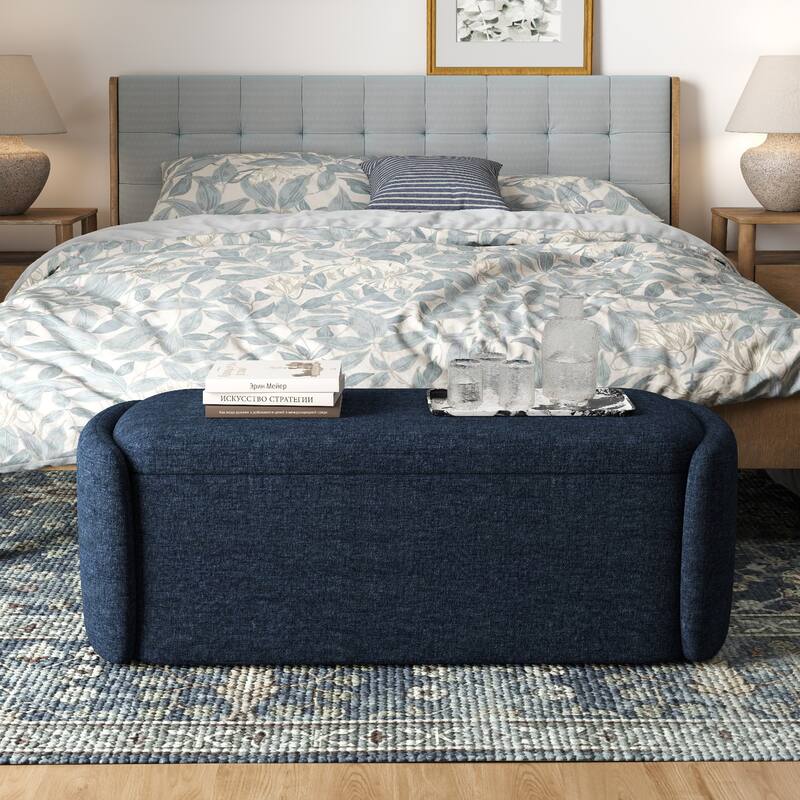 Bedroom Bench Storage Bench with Arms Ottoman entryway bench with storage End of Bed Bench, Entryway Bench
