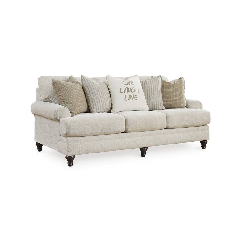 Signature Design by Ashley Valerani Brown/Beige Sofa - 89"W x 44"D x 40"H