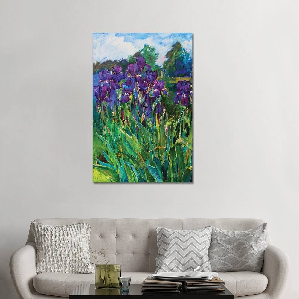 iCanvas "Iris Flowers" by Andrii Kutsachenko Canvas Print