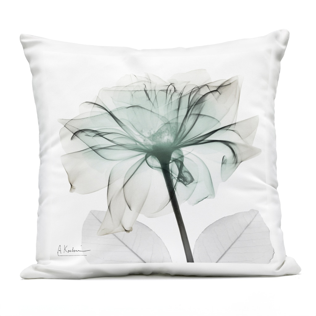 Stupell Elegant Emerald Rose Printed Outdoor Throw Pillow Design by Albert Koetsier