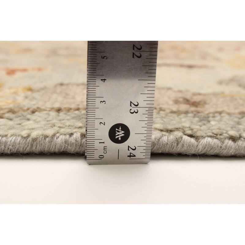 ECARPETGALLERY Hand-knotted Jules Serapi Grey Wool Rug - 5'10 x 8'11