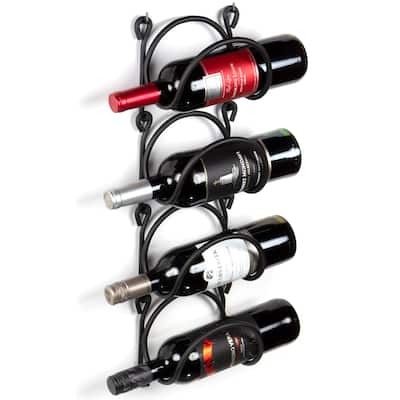 Wallniture Boto Wine Bottle Rack and Towel Holder, Round Type, 4 Pieces