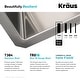 preview thumbnail 11 of 36, KRAUS Standart PRO Stainless Steel Undermount Kitchen Sink