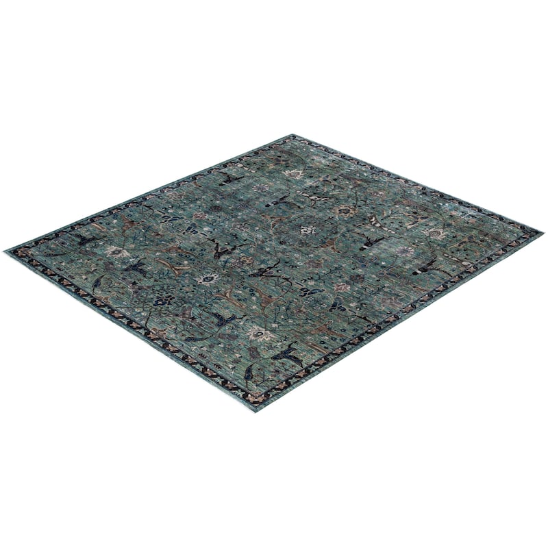 Serapi One-of-a-Kind Hand-Knotted Area Rug - Green - 8' 3" x 9' 9"