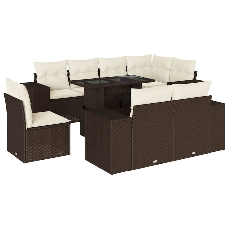 vidaXL Garden Sofa Set - 21.7 x 39.4 x 28.7