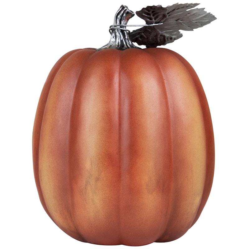 Bless the Harvest and Give Thanks Debossed Pumpkin Decoration - 10"