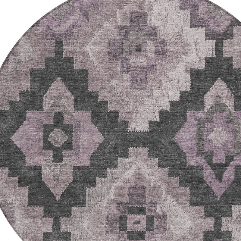 HomeRoots Aztec Transitional Rectangle Outdoor Rug