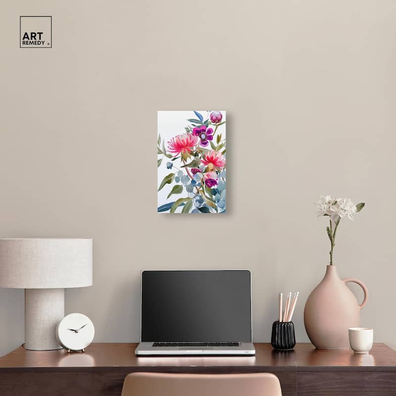 Watery Petals II Canvas by Art Remedy, Gallery Wrapped