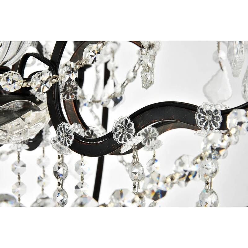 Royce Edge 6-Light Dark Bronze Chandelier