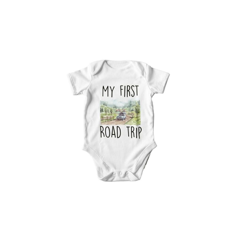 Road Trip - Baby Boy Girl Clothes Infant Bodysuit Funny Cute Newborn