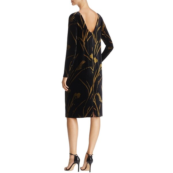 petite black velvet dress
