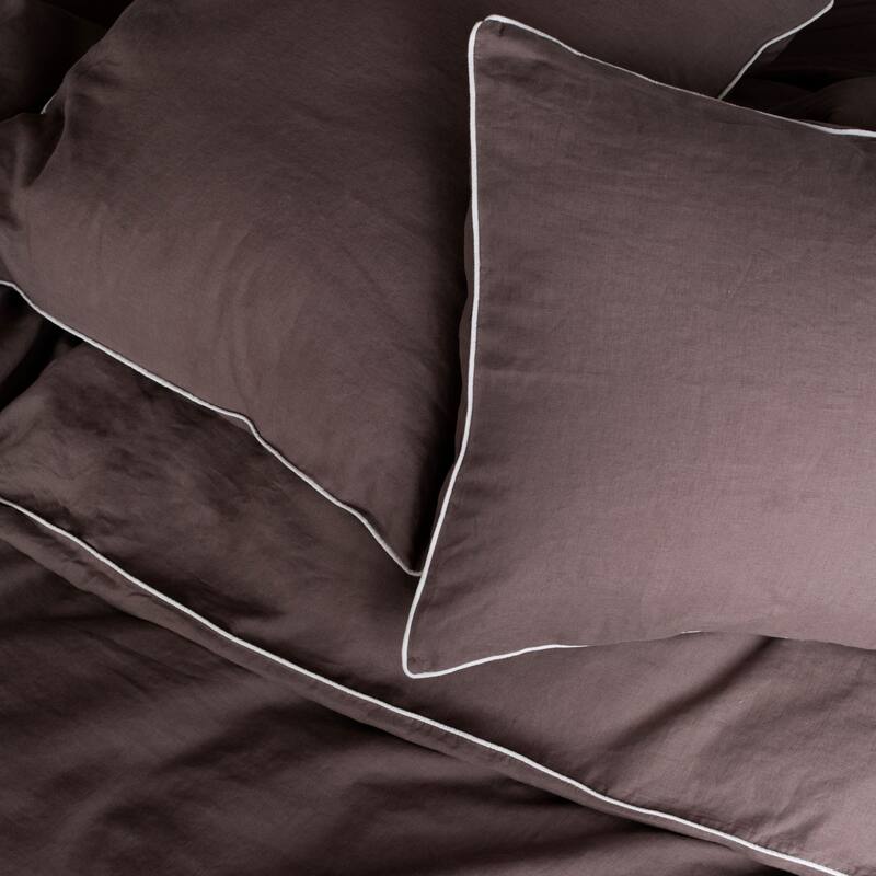 100% French Linen Pillowcase Set by BOKSER HOME