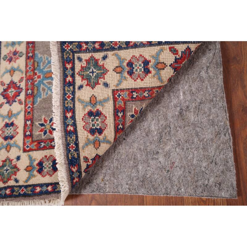 Geometric Kazak Foyer Rug Hand-Knotted Wool Carpet - 2'0" x 2'9"