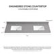 preview thumbnail 46 of 98, Malaga Composite Stone Vanity Top with White Rectangular Sink