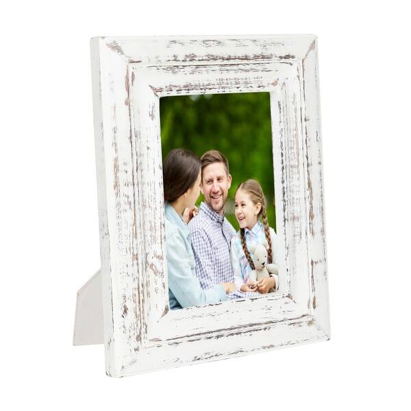 Shop Rustic Solid Wood Handmade Picture Frames Set Of 2 4x6 And 5x7 Overstock 32022171