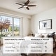 preview thumbnail 107 of 113, 5 - Blade Low Profile Flush Mount Modern Ceiling Fan with LED Light and Remote