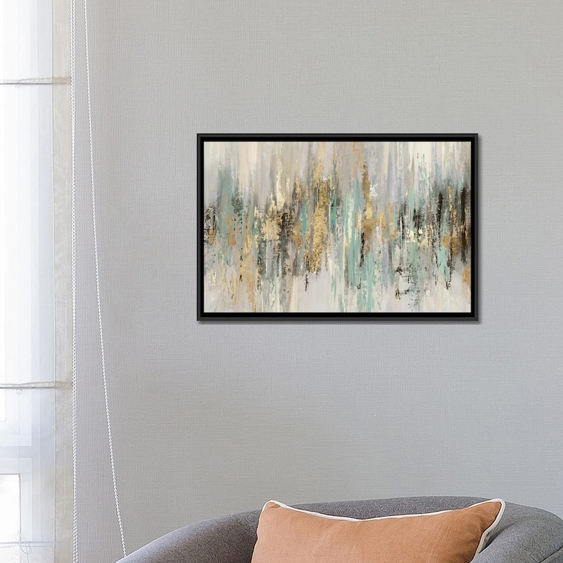 iCanvas "Dripping Gold I" by Tom Reeves Framed Canvas Print