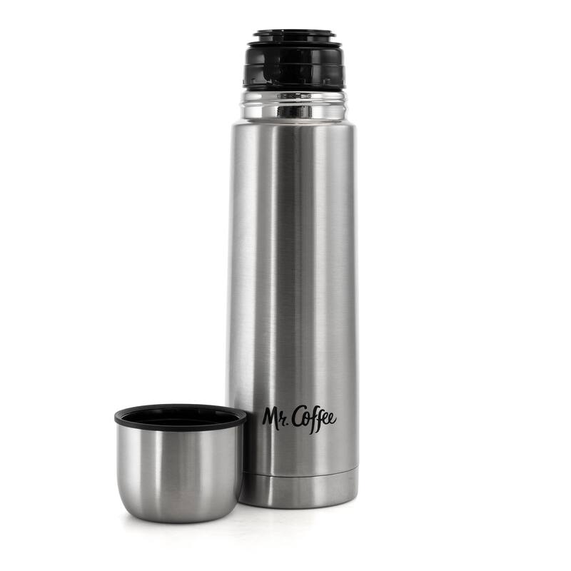 16 Ounce Stainless Steel Travel Thermal Bottle in Silver