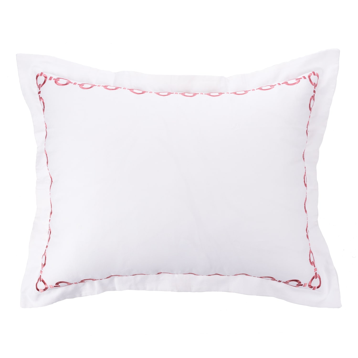 Cottage Home Lagio Red Cotton Sateen Pillow Sham
