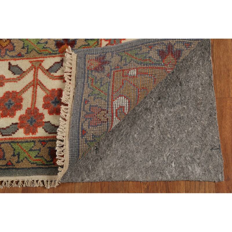 Hunting Animals Design Ziegler Indian Rug Handmade Gray Wool Carpet - 8'11"x 11'8"