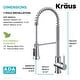 preview thumbnail 47 of 139, Kraus Britt Commercial 3-Function 1-Handle Pulldown Kitchen Faucet