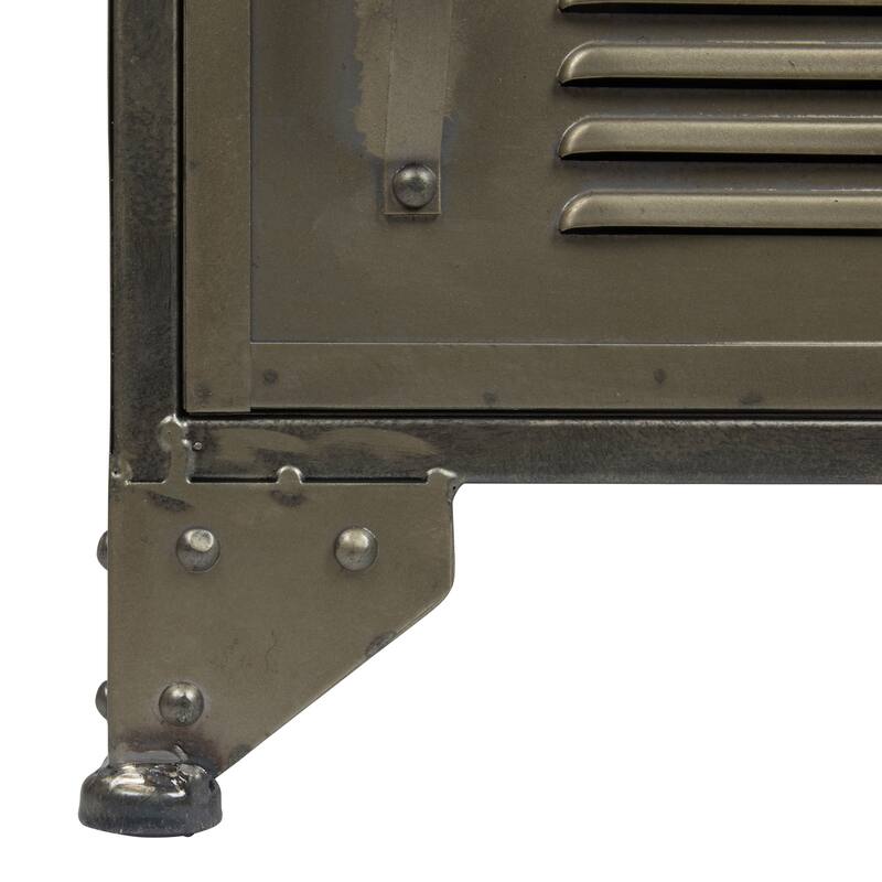 Metal Cabinet with 3 Shelves & 4 Doors