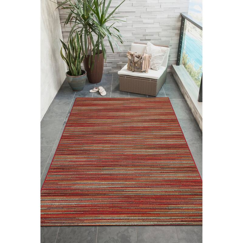 Liora Manne Marina Stripes Indoor/ Outdoor Area Rug