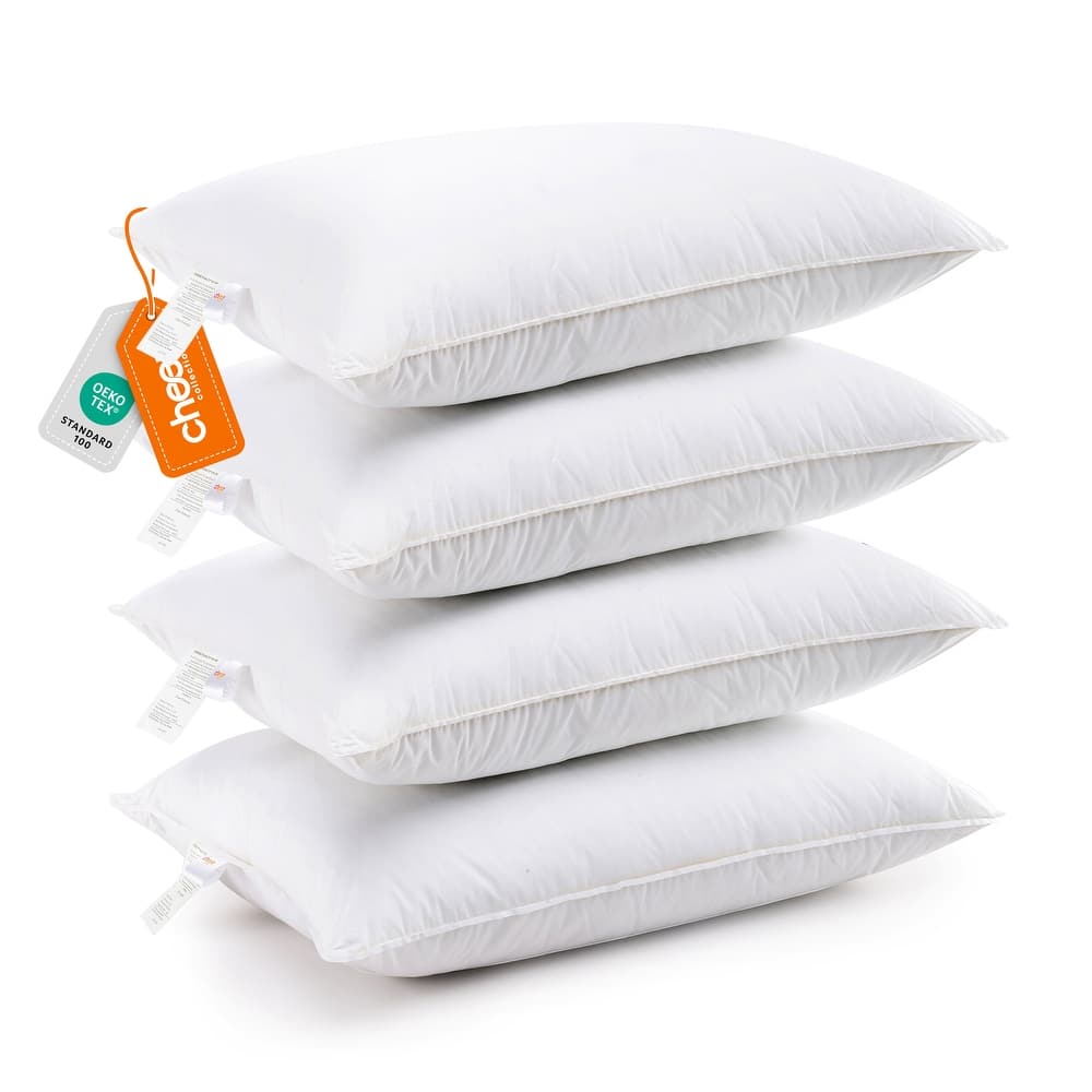 Cheer Collection Soft and Plush White Bed Pillows