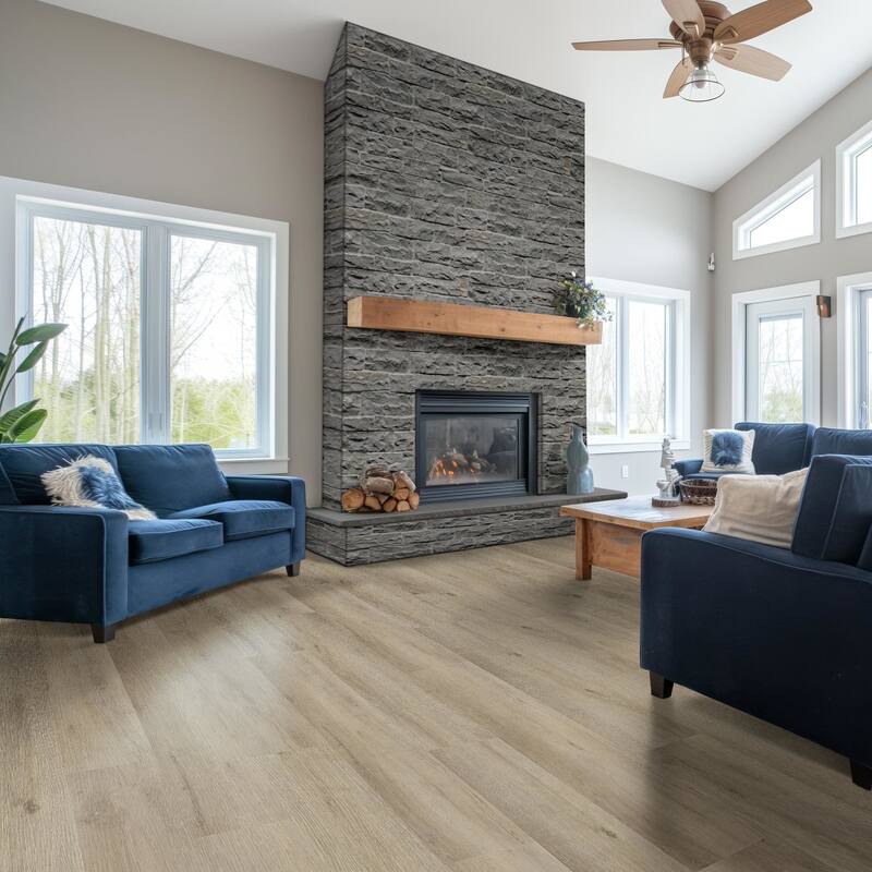 Ackland AKVRC9X48-9030-PL Wiltern 9" x 48" Embossed Vinyl Flooring