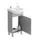 preview thumbnail 18 of 23, 18-inch mini bathroom cabinet with ceramic sink