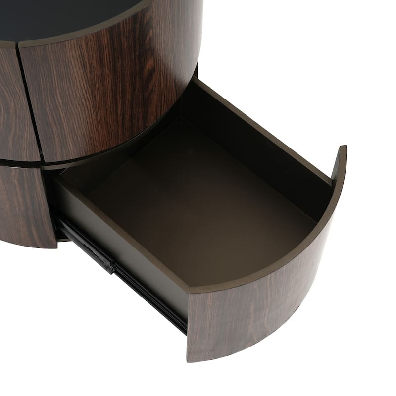 Double-Layer Storage Round Side Table