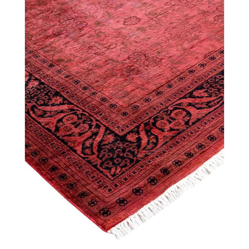 Fine Vibrance, One-of-a-Kind Hand-Knotted Area Rug - Pink, 4' 2" x 5' 10" - 4' 2" x 5' 10"