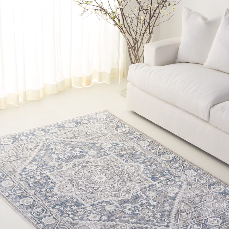 Lauren Ralph Lauren Meera Traditional Rug - Grey/Blue - 5' x 7'