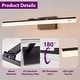 preview thumbnail 5 of 14, LED Bath Bar Black Vanity Light For Bathroom, Mirror, Sink, Or Dressing Room