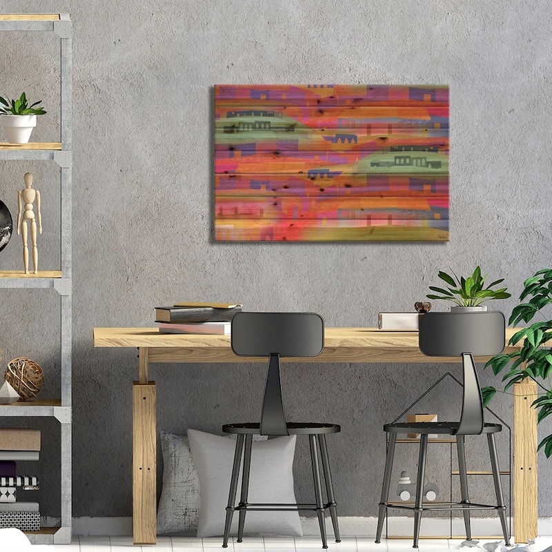 Zihuatenejo Print On Wood by Charles Harker - Multi-Color