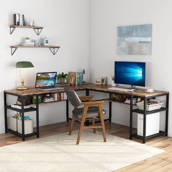 L shaped new arrivals desk 70 inch