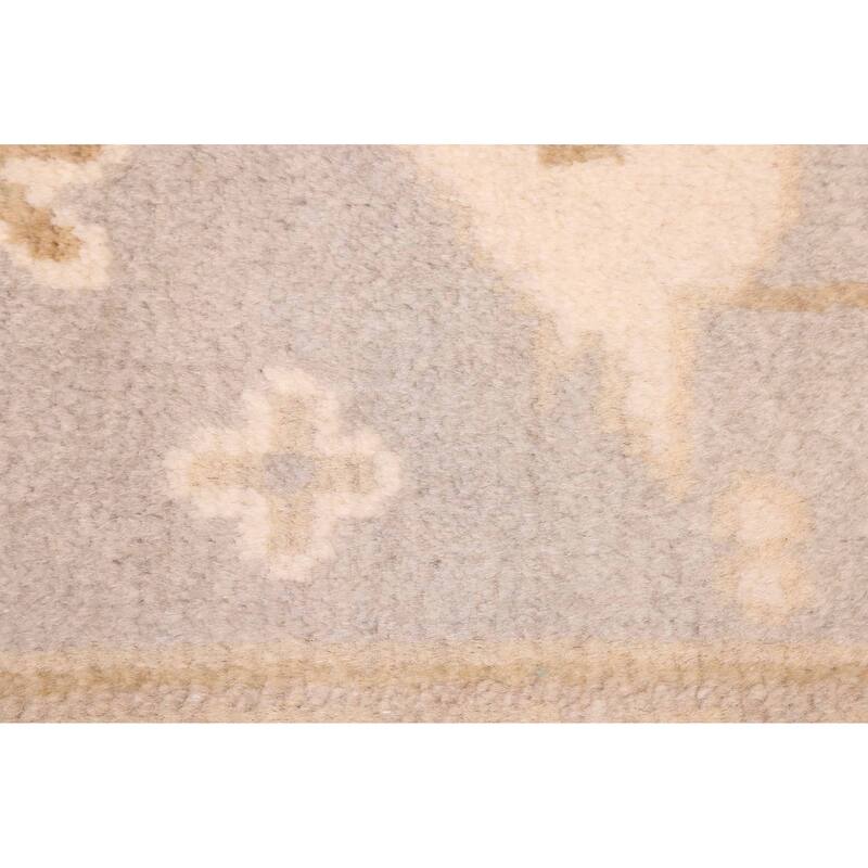 ECARPETGALLERY Hand-knotted Royal Oushak Light Grey Wool Rug - 7'11 x 10'0
