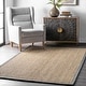 preview thumbnail 27 of 53, Brooklyn Rug Co Kiana Casual Seagrass Bordered Area Rug 3' x 5' - Dark Grey