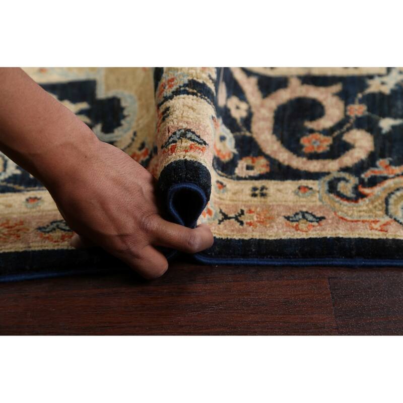 Eye-catching Floral Khotan Oriental Area Rug Wool Hand-knotted Carpet - 8'0" x 9'8"