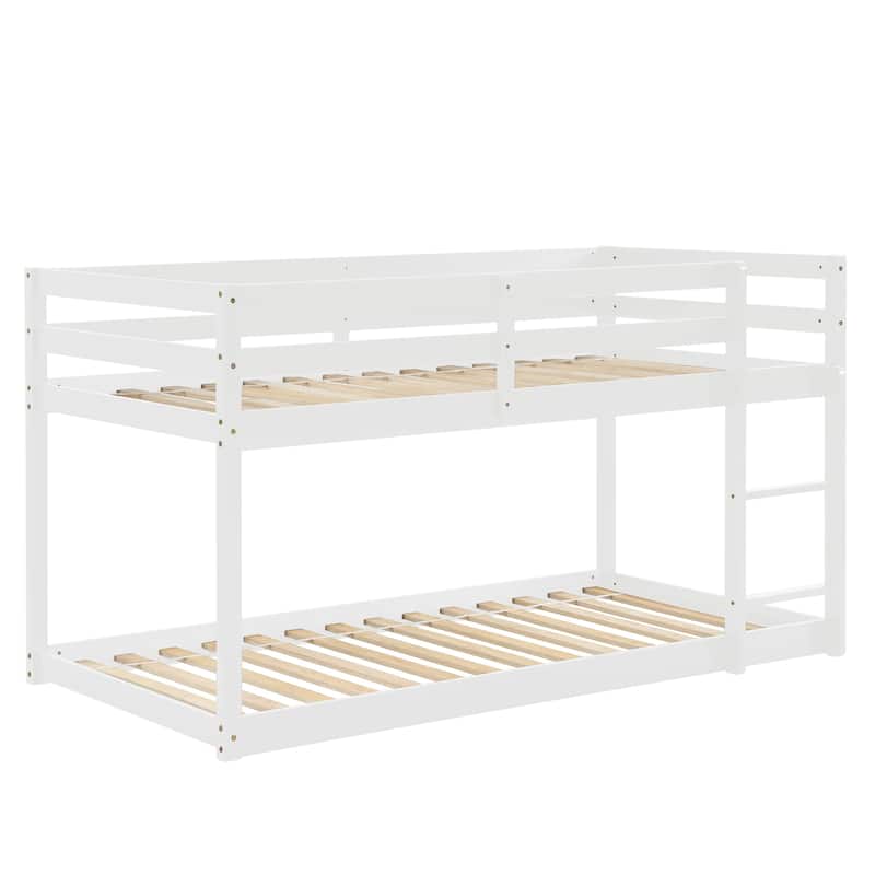 Twin over Twin Floor Bunk Bed