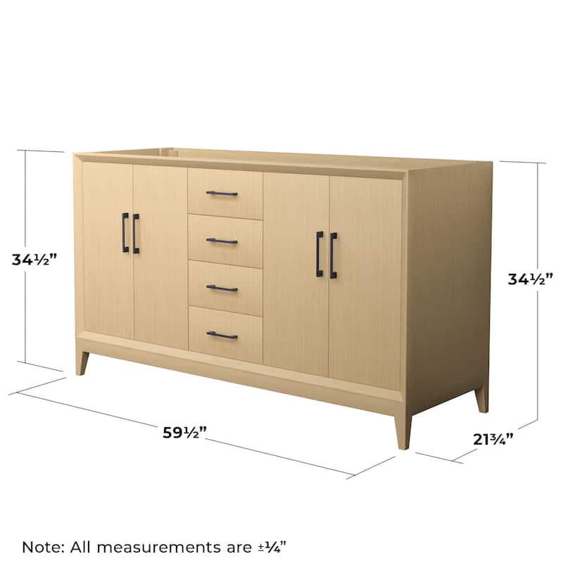 Wyndham Collection WCH7575-60D-CXSXX-MXX Janna 60" Double Free