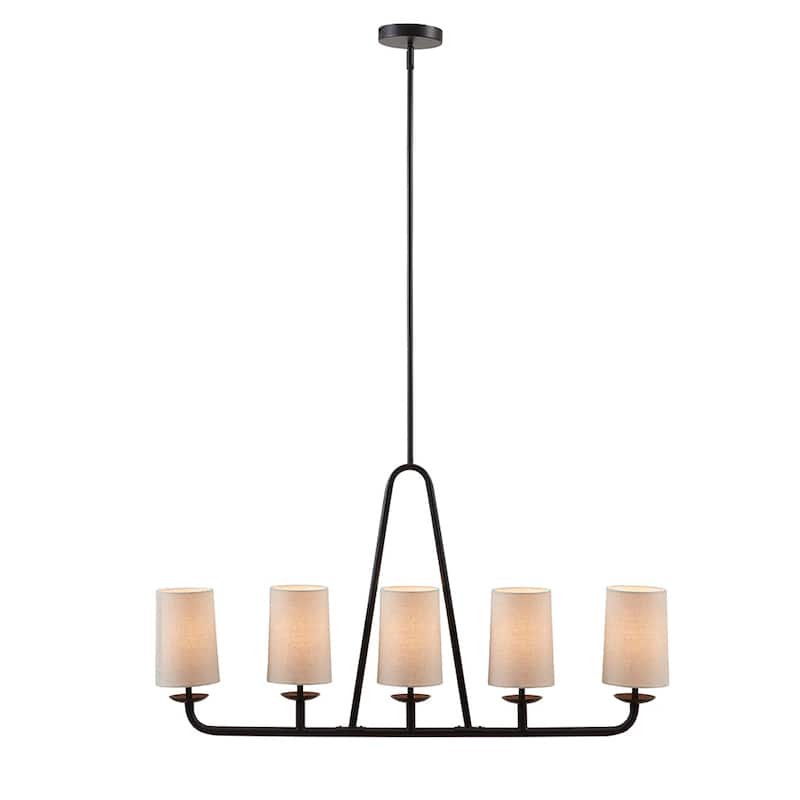 5-Light Linear Chandelier for living room,bedroom,and dining room