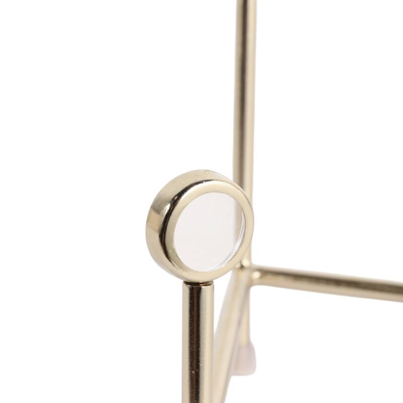 Stylish Metal and Acrylic Easel Stand Decorative Object