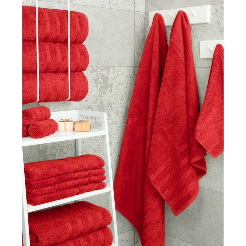American Soft Linen 100% Cotton Turkish Bath Towels Large, 4 Pack Luxury Hotel Spa Quality Turkish Bath Towels Bathroom Sets