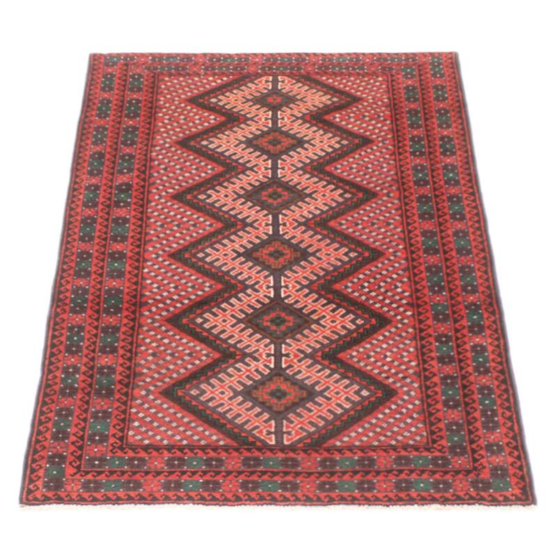 Teimani Red Rug 2'11" x 5'3" - 2'11 x 5'3