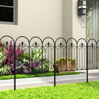 Folding Decorative Garden Fence Arch Metal Landscape Set of 5/10