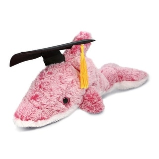 DolliBu Pink Dolphin Graduation Plush Toy with Cap with Tassel - 14 ...