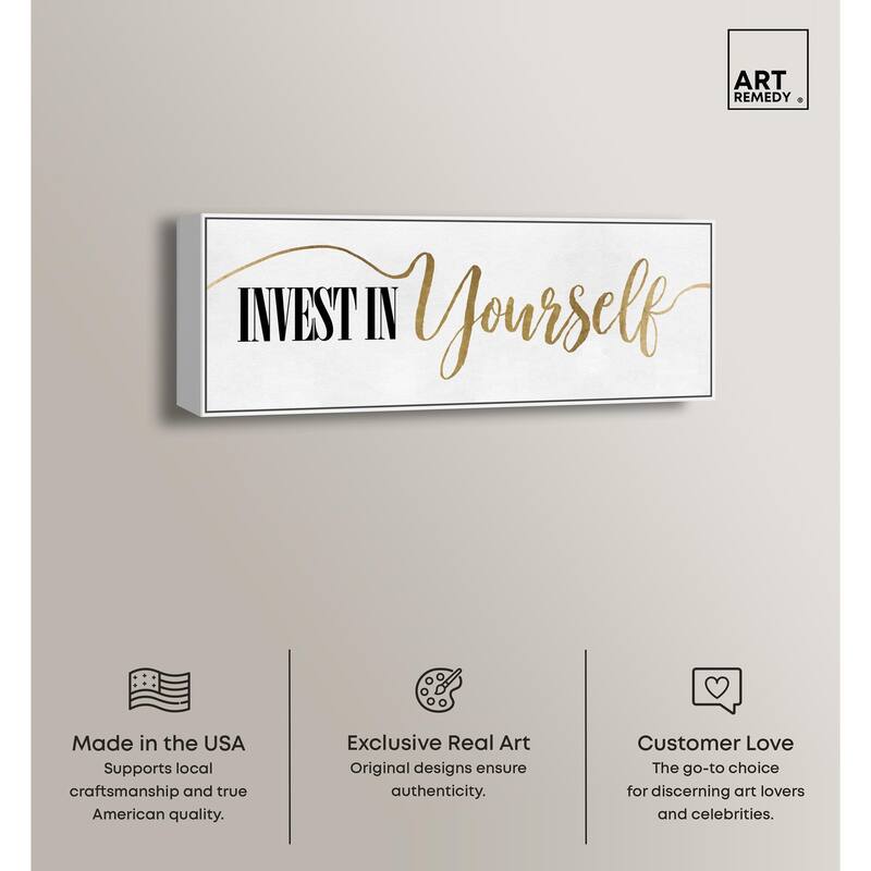 Invest In Yourself Panoramic Canvas by Art Remedy