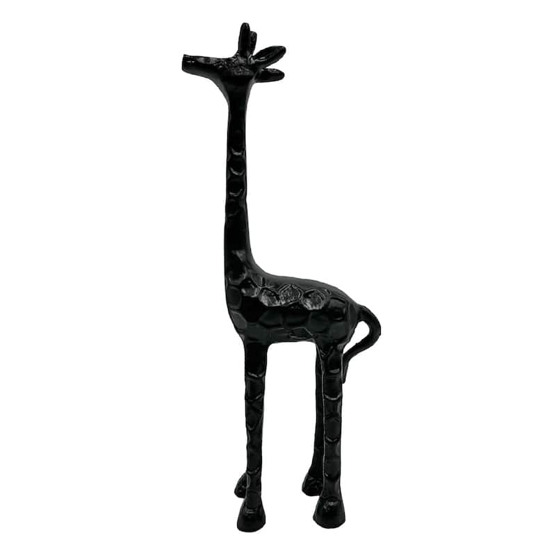 Decorative Handmade Aluminum 13 inch Giraffe Sculpture - 4.5 x 2 x 13 in